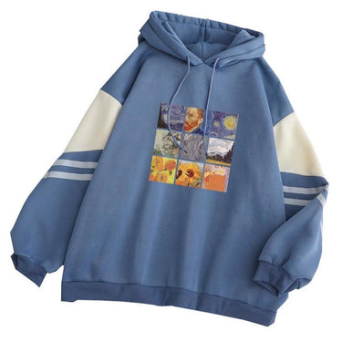 Van Gogh Oil Painting Hoodie: Classic art fashion from NSE Imports #2.